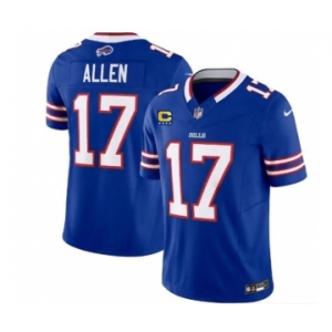 Men's Buffalo Bills #17 Josh Allen Blue 2023 F.U.S.E. With 4-Star C Patch Vapor Untouchable Limited Football Stitched Jersey