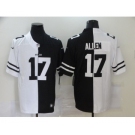 Men's Buffalo Bills #17 Josh Allen White Black Peaceful Coexisting 2020 Vapor Untouchable Stitched NFL Nike Limited Jersey