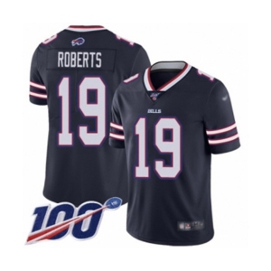 Men's Buffalo Bills #19 Andre Roberts Limited Navy Blue Inverted Legend 100th Season Football Jersey