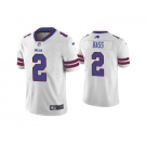 Men's Buffalo Bills #2 Tyler Bass White Vapor Untouchable Limited Stitched Jersey