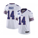 Men's Buffalo Bills 2022 #14 Stefon Diggs White With 2-star C Patch Vapor Untouchable Limited Stitched NFL Jersey