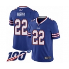 Men's Buffalo Bills #22 Marcus Murphy Royal Blue Team Color Vapor Untouchable Limited Player 100th Season Football Jersey