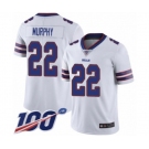 Men's Buffalo Bills #22 Marcus Murphy White Vapor Untouchable Limited Player 100th Season Football Jersey