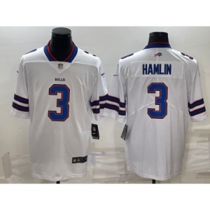 Men's Buffalo Bills #3 Damar Hamlin White Vapor Untouchable Limited Stitched Jersey