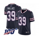 Men's Buffalo Bills #39 Levi Wallace Limited Navy Blue Inverted Legend 100th Season Football Jersey