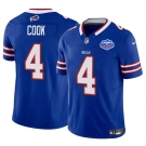 Men's Buffalo Bills #4 James Cook Blue 2025 F.U.S.E. With Farewell Patch Vapor Untouchable Limited Football Stitched Jersey