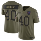 Men's Buffalo Bills #40 Von Miller Olive 2025 Salute to Service Limited Football Stitched Jersey