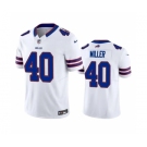 Men's Buffalo Bills #40 Von Miller White 2023 F.U.S.E. Vapor Untouchable Limited Stitched Jersey