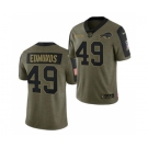 Men's Buffalo Bills #49 Tremaine Edmunds 2021 Olive Salute To Service Limited Stitched Football Jersey