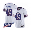 Men's Buffalo Bills #49 Tremaine Edmunds White Vapor Untouchable Limited Player 100th Season Football Jersey