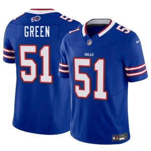 Men's Buffalo Bills #51 Kendrick Green Blue 2025 F.U.S.E. Vapor Untouchable Limited Football Stitched Jersey