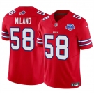 Men's Buffalo Bills #58 Matt Milano Red 2025 F.U.S.E. With Farewell Patch Vapor Untouchable Limited Football Stitched Jersey