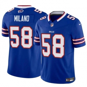 Men's Buffalo Bills #58 Matt Milano Royal 2024 F.U.S.E. Vapor Untouchable Limited Stitched Football Jersey