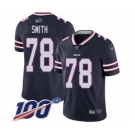 Men's Buffalo Bills #78 Bruce Smith Limited Navy Blue Inverted Legend 100th Season Football Jersey