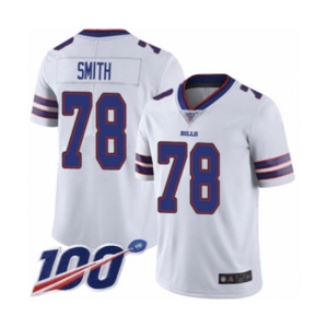 Men's Buffalo Bills #78 Bruce Smith White Vapor Untouchable Limited Player 100th Season Football Jersey