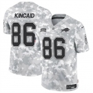 Men's Buffalo Bills #86 Dalton Kincaid 2024 F.U.S.E. Arctic Camo Salute to Service Limited Football Stitched Jersey