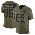 Men's Buffalo Bills #86 Dalton Kincaid Olive 2025 Salute to Service Limited Football Stitched Jersey