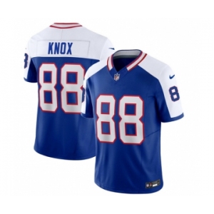 Men's Buffalo Bills #88 Dawson Knox Blue White 2023 F.U.S.E. Throwback Vapor Untouchable Limited Football Stitched Jersey