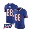 Men's Buffalo Bills #88 Dawson Knox Royal Blue Team Color Vapor Untouchable Limited Player 100th Season Football Jersey