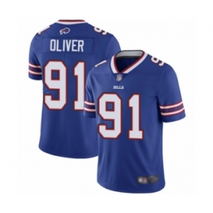 Men's Buffalo Bills #91 Ed Oliver Royal Blue Team Color Vapor Untouchable Limited Player Football Jersey