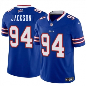 Men's Buffalo Bills #94 Landon Jackson Blue 2025 Draft F.U.S.E. Vapor Untouchable Limited Football Stitched Jersey