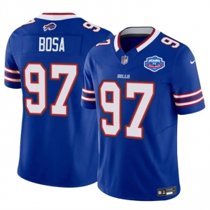 Men's Buffalo Bills #97 Joey Bosa Blue 2025 F.U.S.E. With Farewell Patch Vapor Untouchable Limited Football Stitched Jersey