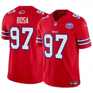Men's Buffalo Bills #97 Joey Bosa Red 2025 F.U.S.E. With Farewell Patch Vapor Untouchable Limited Football Stitched Jersey