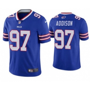 Men's Buffalo Bills #97 Mario Addison Blue Vapor Untouchable Limited Stitched Football Jersey