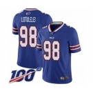 Men's Buffalo Bills #98 Star Lotulelei Royal Blue Team Color Vapor Untouchable Limited Player 100th Season Football Jersey