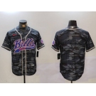 Men's Buffalo Bills blank Camo Team Cool Base Stitched Baseball Jersey