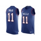 Men's Nike Buffalo Bills #11 Greg Salas Limited Royal Blue Player Name & Number Tank Top NFL Jersey