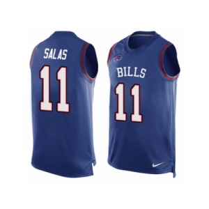 Men's Nike Buffalo Bills #11 Greg Salas Limited Royal Blue Player Name & Number Tank Top NFL Jersey