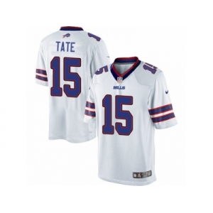 Men's Nike Buffalo Bills #15 Brandon Tate Limited White NFL Jersey
