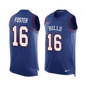 Men's Nike Buffalo Bills #16 Robert Foster Limited Royal Blue Player Name & Number Tank Top NFL Jersey