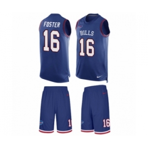 Men's Nike Buffalo Bills #16 Robert Foster Limited Royal Blue Tank Top Suit NFL Jersey