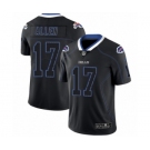 Men's Nike Buffalo Bills #17 Josh Allen Limited Black Lights Out Black Rush NFL Jersey