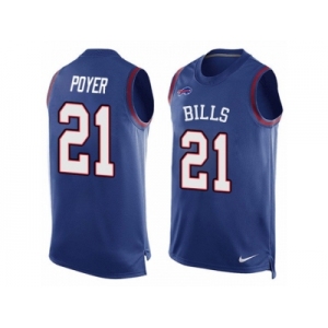 Men's Nike Buffalo Bills #21 Jordan Poyer Limited Royal Blue Player Name & Number Tank Top NFL Jersey