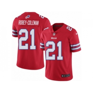 Men's Nike Buffalo Bills #21 Nickell Robey-Coleman Limited Red Rush NFL Jersey