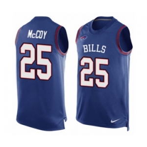 Men's Nike Buffalo Bills #25 LeSean McCoy Limited Royal Blue Player Name & Number Tank Top NFL Jersey