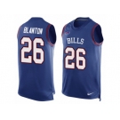 Men's Nike Buffalo Bills #26 Robert Blanton Limited Royal Blue Player Name & Number Tank Top NFL Jersey