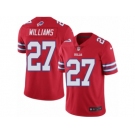 Men's Nike Buffalo Bills #27 Duke Williams Limited Red Rush NFL Jersey