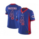 Men's Nike Buffalo Bills #4 Stephen Hauschka Limited Royal Blue Rush Drift Fashion NFL Jersey