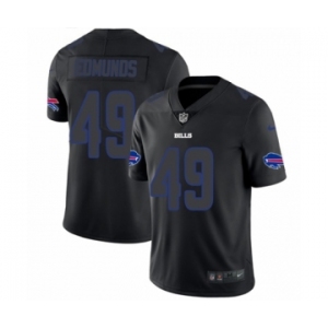 Men's Nike Buffalo Bills #49 Tremaine Edmunds Limited Black Rush Impact NFL Jersey