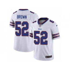 Men's Nike Buffalo Bills #52 Preston Brown Vapor Untouchable Limited White NFL Jersey