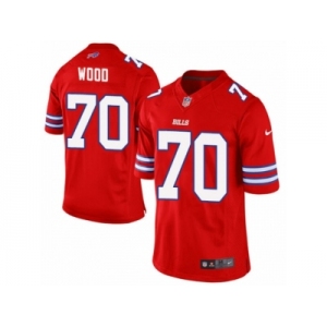 Men's Nike Buffalo Bills #70 Eric Wood Limited Red Rush NFL Jersey