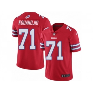 Men's Nike Buffalo Bills #71 Cyrus Kouandjio Limited Red Rush NFL Jersey