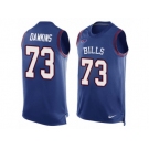 Men's Nike Buffalo Bills #73 Dion Dawkins Limited Royal Blue Player Name & Number Tank Top NFL Jersey