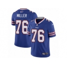 Men's Nike Buffalo Bills #76 John Miller Vapor Untouchable Limited Royal Blue Team Color NFL Jersey