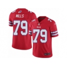 Men's Nike Buffalo Bills #79 Jordan Mills Limited Red Rush NFL Jersey