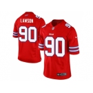 Men's Nike Buffalo Bills #90 Shaq Lawson Limited Red Rush NFL Jersey